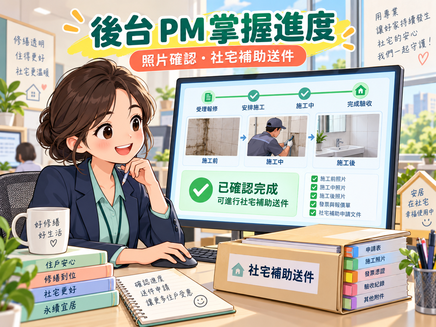 後台 PM 掌握進度與補助送件