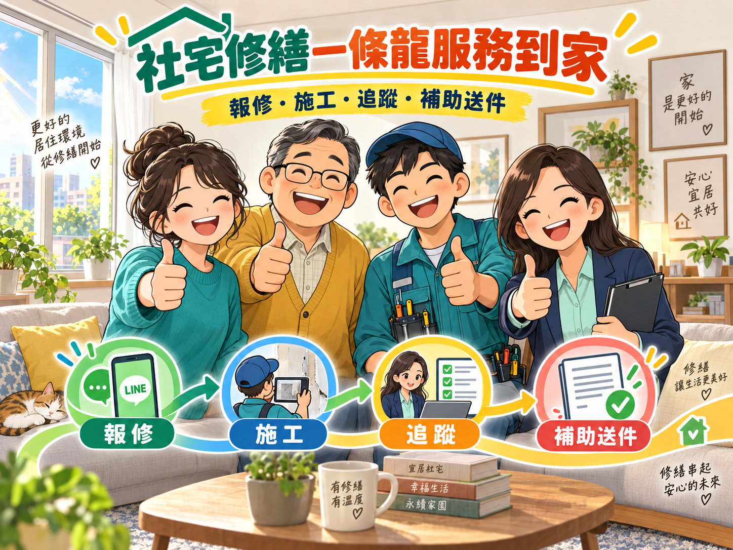 社宅修繕一條龍服務到家
